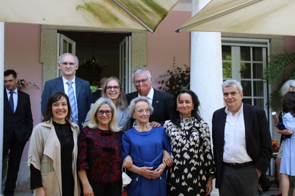 Ceremony to present an Honorary MBE to Professor Maria Leonor Machado de Sousa